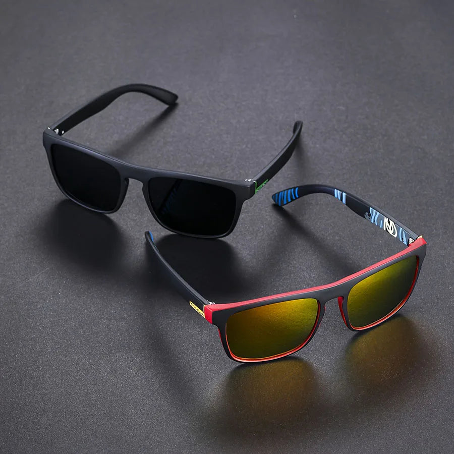 COOLMEN Men's Square Polarized Sunglasses Yellow Lens Anti-Glare Night Vision UV400 Eyewear for Driving 888