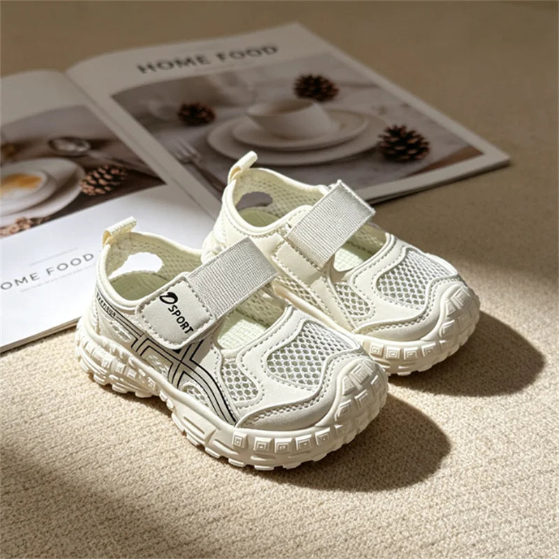 2026 New Summer Children Shoes Mesh Breathable Kids Casual Shoes Outdoor Tennis Fashion Girls Boys Sneakers EU 22-31