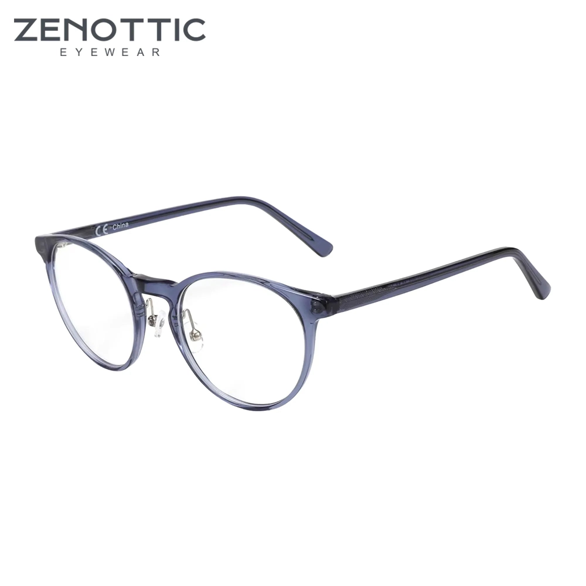 ZENOTTIC Fashion Round Optical Prescription Eyeglasses Frames for Men Women Ultralight All Day Comfort Spectacle Frame