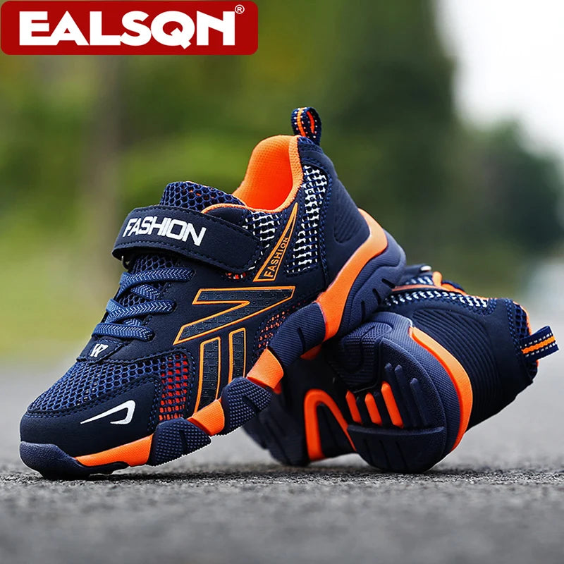 Sport Kids Sneakers for Boys Breathable Mesh Running Tennis Spring Summer Outdoor Anti Skid Athletic Shoes Size 28-39