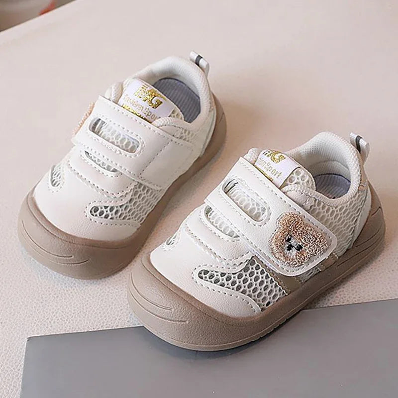 Summer Sneakers For Children Mesh Fabric Breathable Kid's Sneakers Ergonomics Soft-soled Baby Boy's Girl's Toddler Shoes