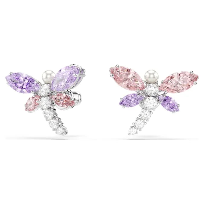 2026 New High Quality Dragonfly Necklace Earrings Crystal Jewelry Set Women Wear Rings Bracelets Enchanting Jewelry