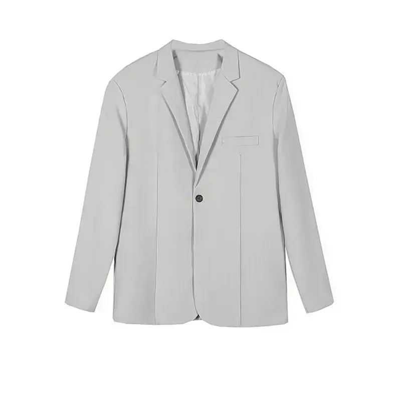 Loose Handsome Summer Suit Jacket Slimming Business Professional Formal Trendy Fashion Set for Men Casual Chic Outfit