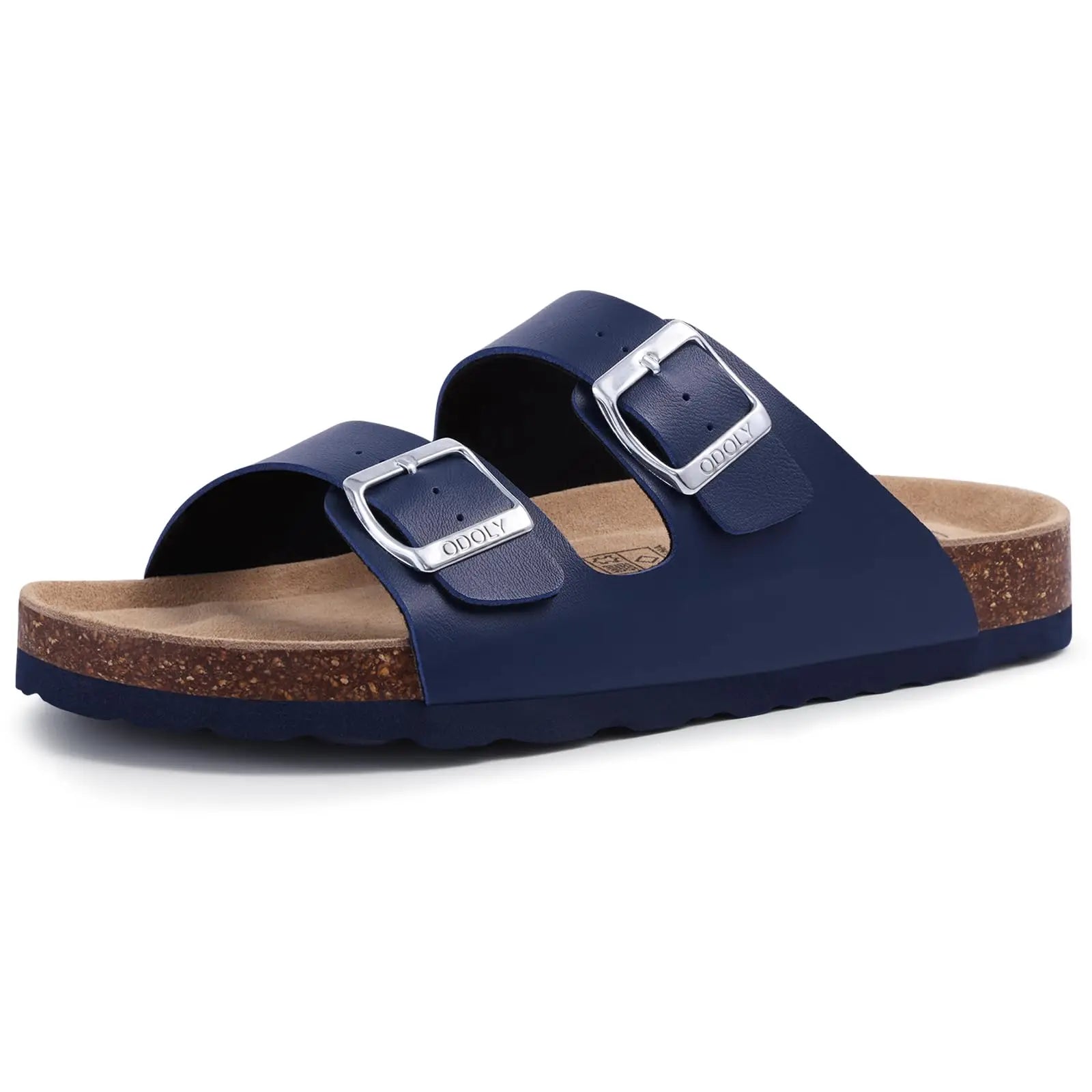 Litfun Classic Cork Clogs For Women Men Genuine Summer Clogs with Arch Support Cork Leather Home Mules Shoes Thick Beach Sandals
