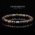 Men's Tiger Eye Bracelet - Natural Stone for Grounding & Protection | Adjustable Healing Crystal Gift for Him