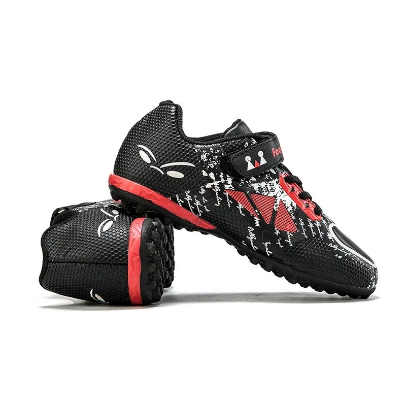 NoTie Running Shoes for Children Artificial Grass Football Sports Shoes Breathable Rubber Sole Summer Season Kids Footwear