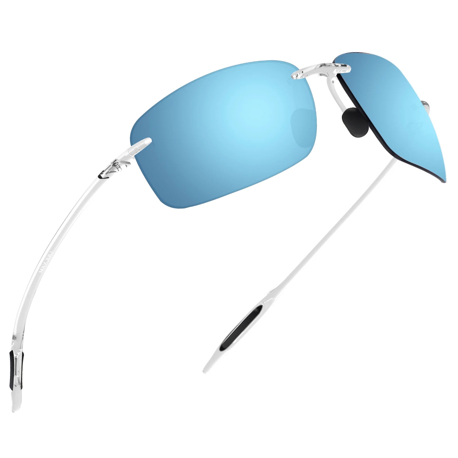 MAXJULI Polarized Sunglasses Women&Men Designer Fashion Driving Sports Rimless（MJ8009）