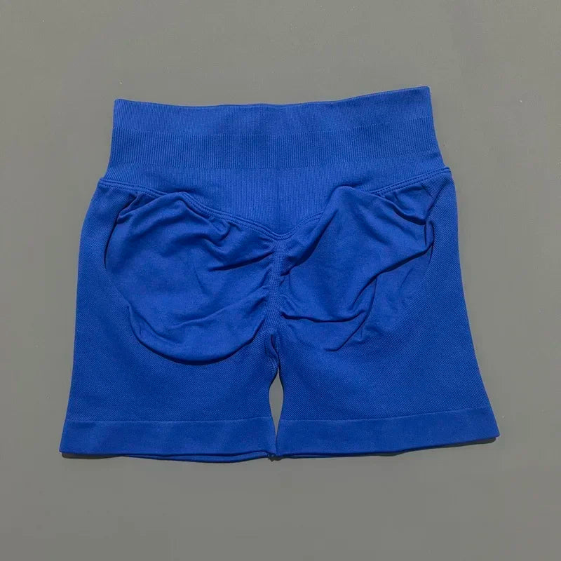 Women Gym Shorts High Waisted Yoga Shorts Fashionable and Sexy Running Fitness Pants Solid Color Yoga Leggings Training Shorts