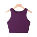 Women Sexy Slim Tops Summer Fashion O-neck Sleeveless Double Nylon Ladies Good Quality Tank Tops 6 Colors
