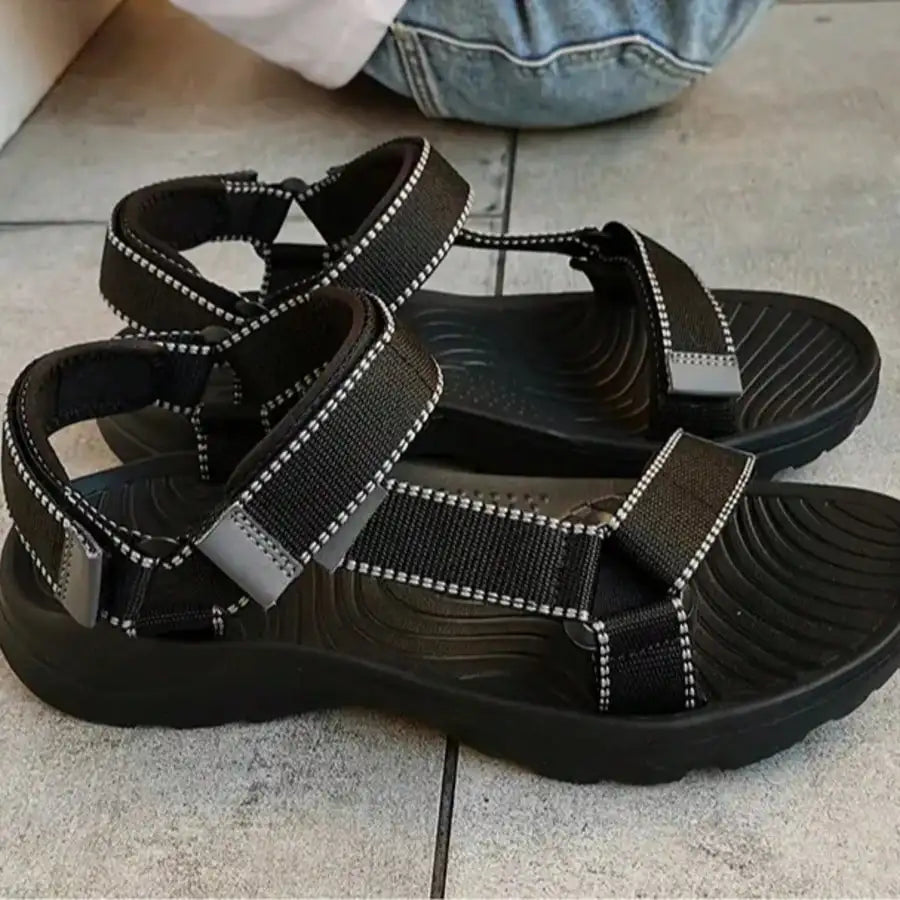 Spring and Summer Unisex Adjustable Velcro Sandals, Casual, Trendy, Lightweight, Breathable, Suitable for Outdoor Commuting and Vacation