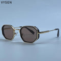 Steampunk Octagon Sunglasses Men 2026 Luxury Designer Square Punk Metal Frame Sun Glasses For Male Eyewear Trendy Shades Outdoor