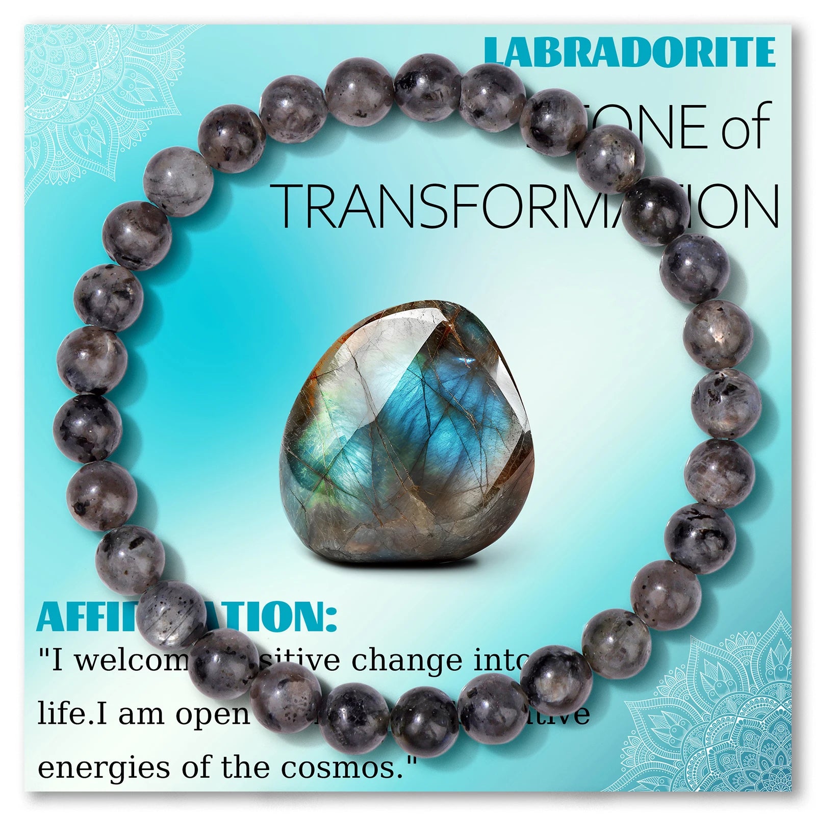 Natural Garnet Stone Bracelet 4 6 8mm Round Beaded Bracelets Healing Reiki Spiritual Gems Bracelet with Card for Women Men