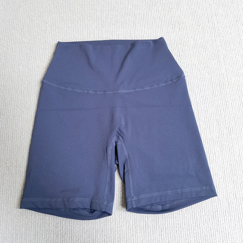 Yoga Shorts Solid Color Soft Women Sport Shorts Compression Support Sweat  Comprehensive Training Jog Cycling Internal Pocket