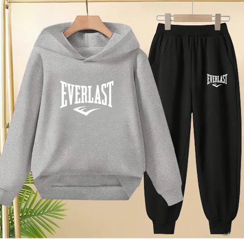 Spring Autumn New Fashion Kids Tracksuits 3-12 Years Boys and Girls Casual Sports Hoodie Tops+pants 2pcs Sets Children Clothes