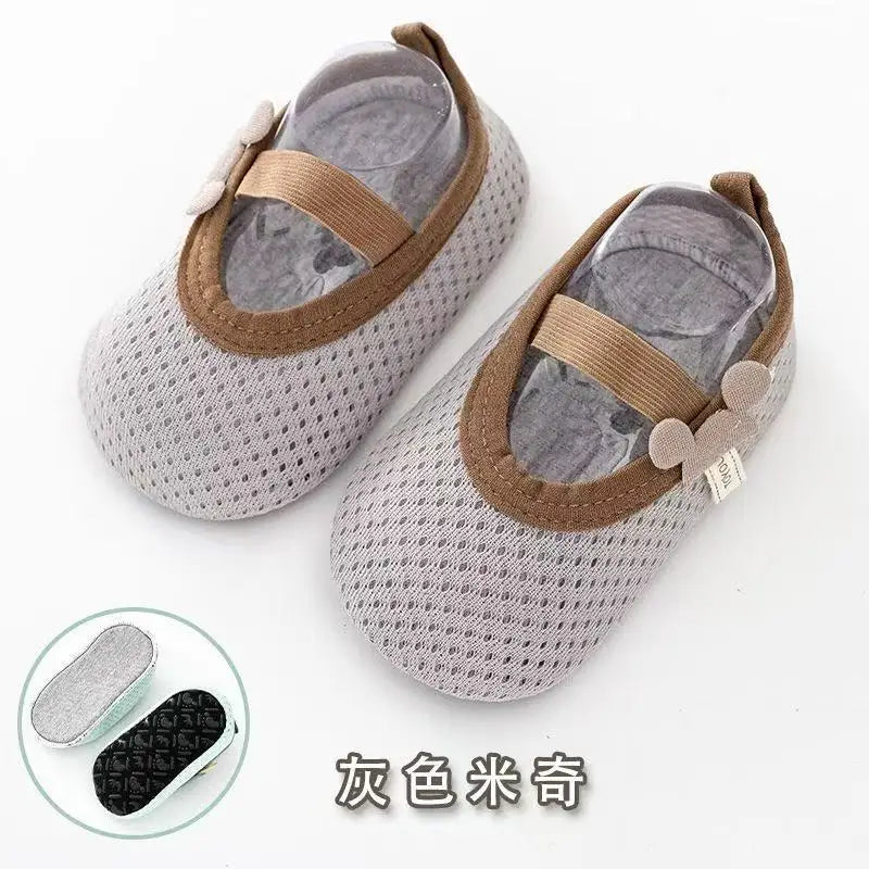 B-5 1-3 year old summer thin mesh breathable anti slip baby walking shoes