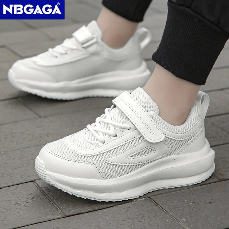 New Kids Breathable Sneakers Summer Lightweight Children Running Shoes Non-slip Casual Walking for Boy Girl Student Training