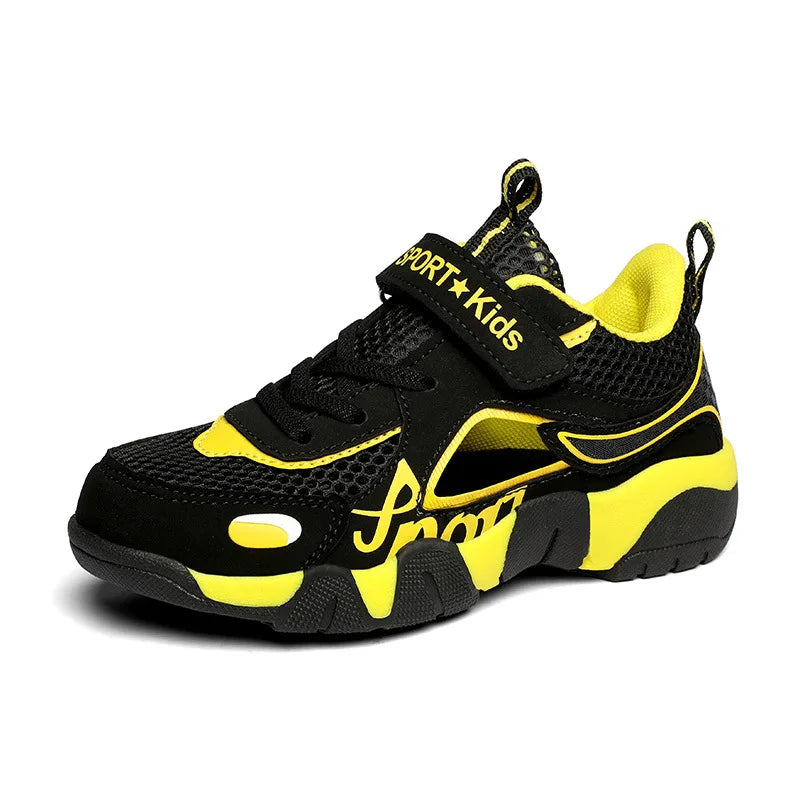 Breathable Mesh Children's Sports Shoes Hollow Outdoor Stream Tracing Men's Summer New Style Running Shoes for Kids