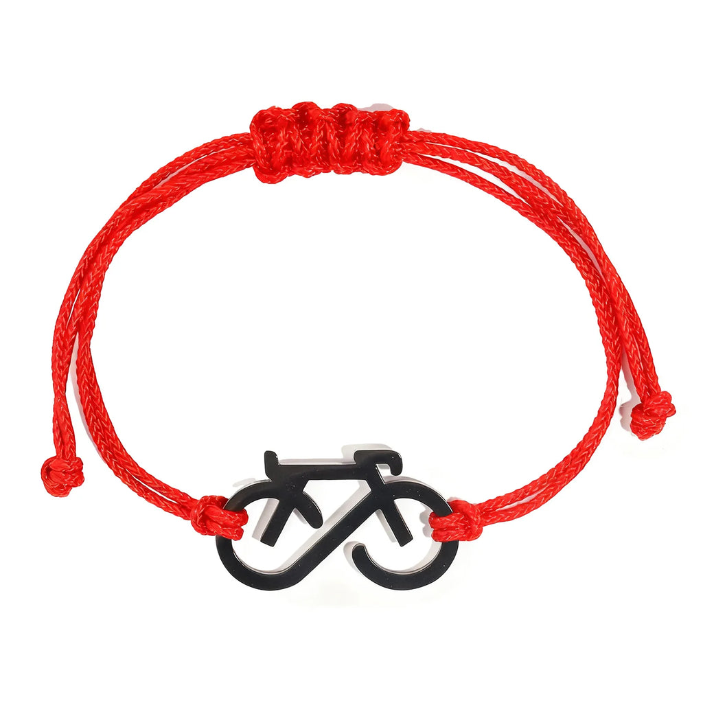 2025 Fashion Bicycle Bracelet New Trendy Sports Cycling Periphery Pendant Bracelet Pink Bicycle Jewelry