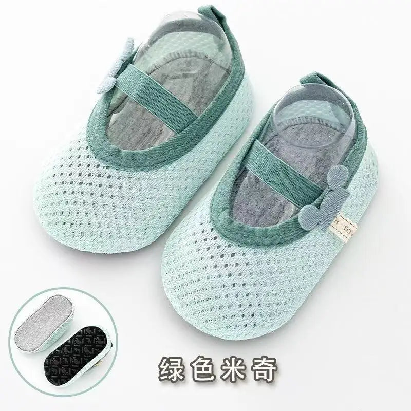 B-5 1-3 year old summer thin mesh breathable anti slip baby walking shoes
