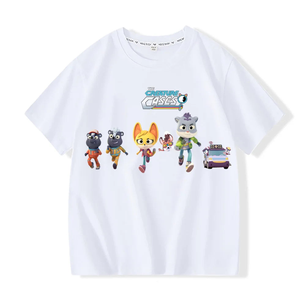 the creature cases Kawaii 100%Cotton T-shirts High Quality Short Sleeve Boys Girls Children T Shirt Graphic Printing Camisetas