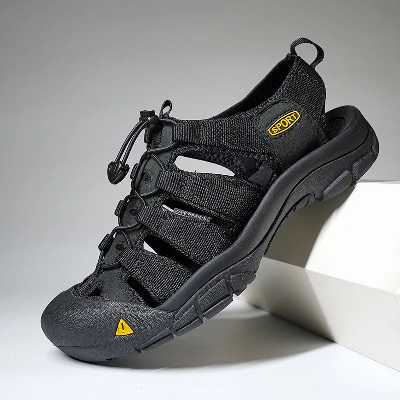 Men's Casual Mesh Outdoor Beach Sandals Fashion Light Breathable Shoe for Men Anti-slip Waterproof Sandal Man Comfortable Shoes