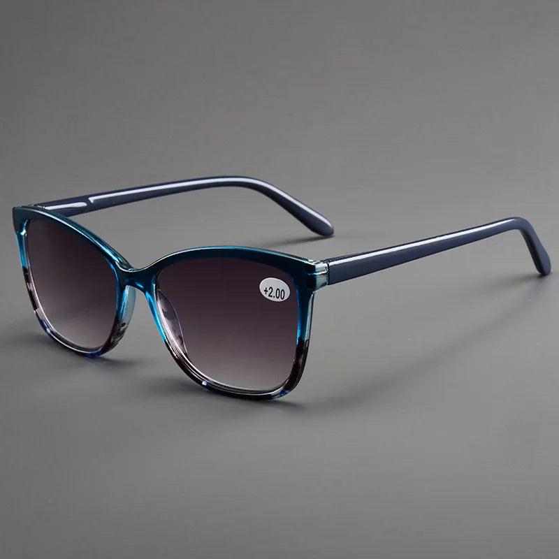 Oversized Reading Sunglasses For Women Men New Fashion Elegant Presbyopia Farsighted Eyeglasses With +1.0 1.5 2.0 2.5 3.0 4