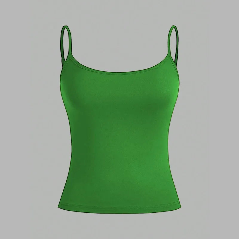 Summer New Style Elegant And Simple Easy-Matching Pink Camisole Women's Fashion Sexy Backless Top