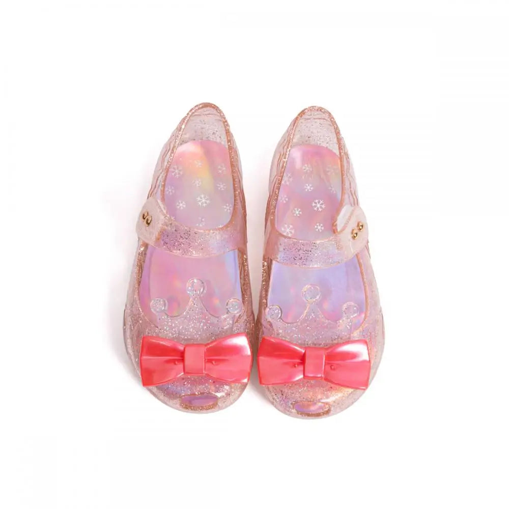 New Children's Garden Shoes Pure Color Bright Bow Sandals Fashion Comfortable Waterproof Non-slip Cute Kids Shoes Summer