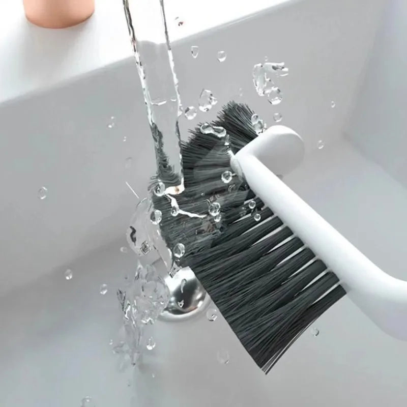 Hard Bristles Gap Cleaning Brush, Angled Crevice Cleaner, Multipurpose Brush for Tile Bathroom Kitchen Toilet