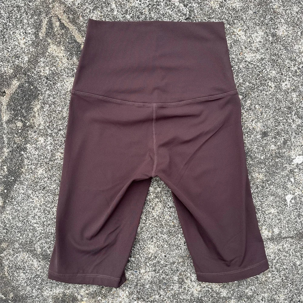 Solid Color Soft Athletic Cycling High Waist Yoga Short Leg Women Fitness Sports Short Comprehensive Training Jog Squat Proof