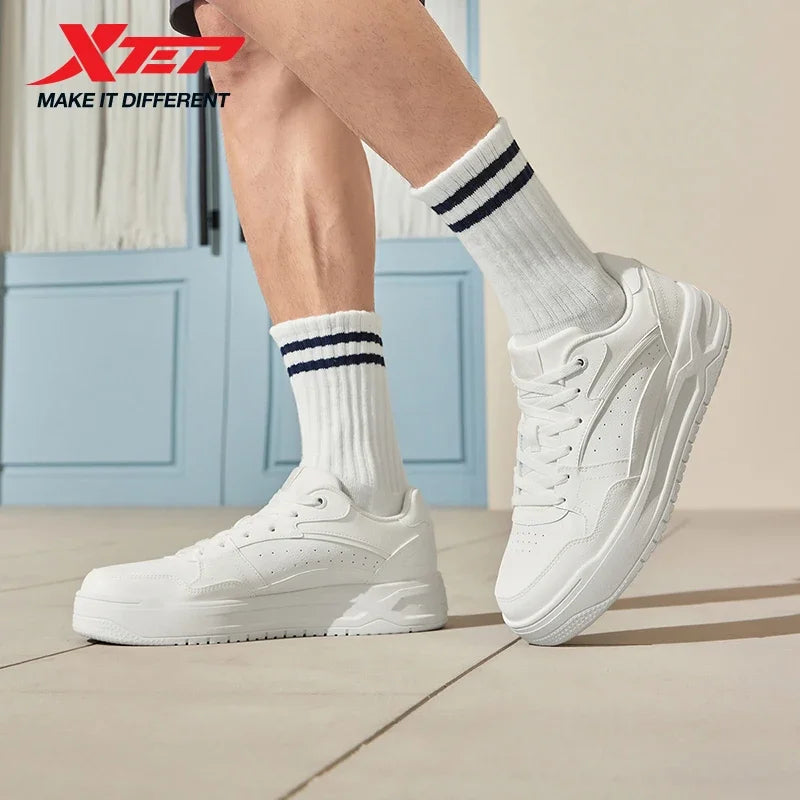 Xtep Skateboarding Shoes For Men 2025 Summer Lightweight Sports Shoes Low-top Fashionable Street Style Sneakers 875319310016
