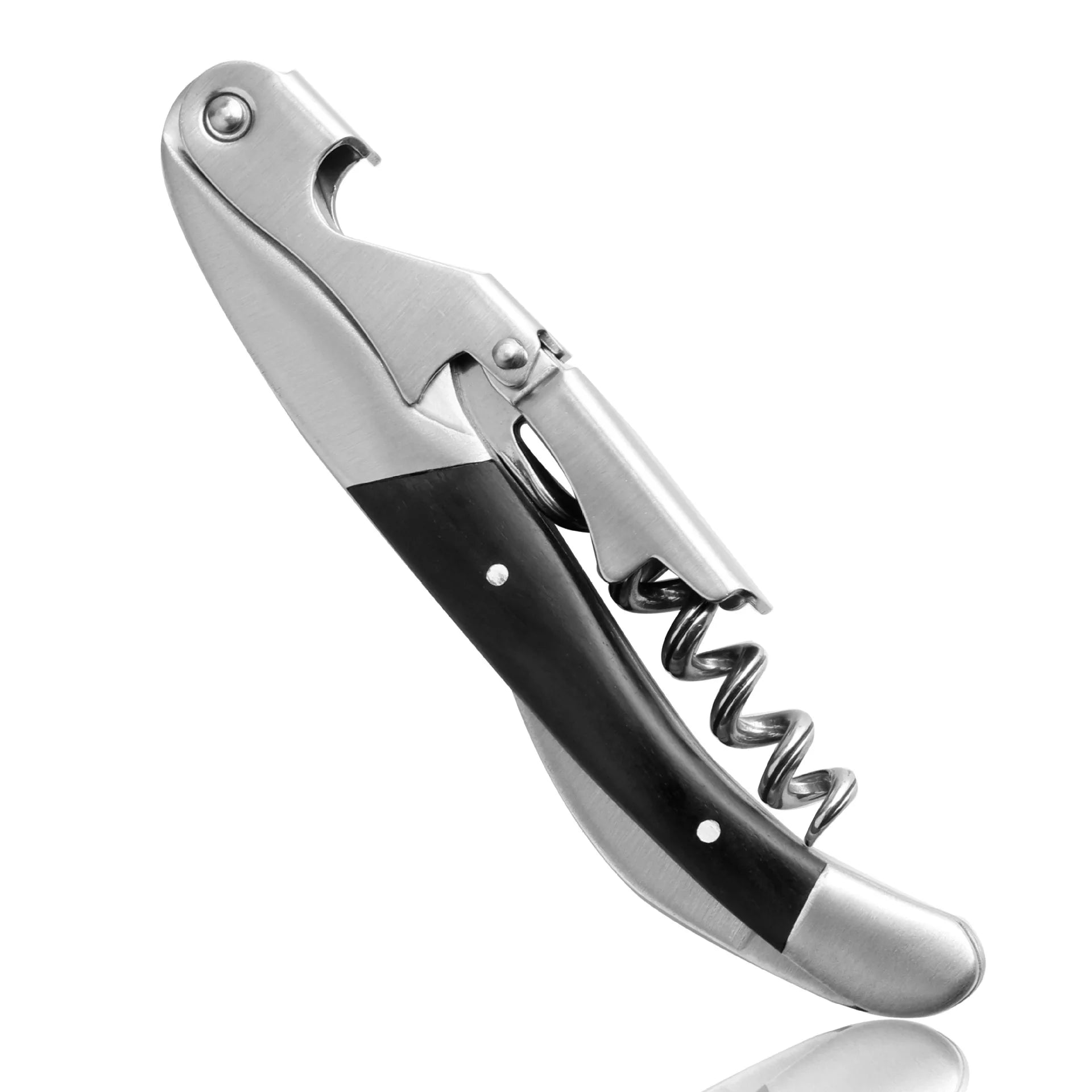 Stainless Steel red Wine Beer Bottle Opener Cork Screw wood Multi function seahorse safe cut Kitchen Bar Tools wholesale