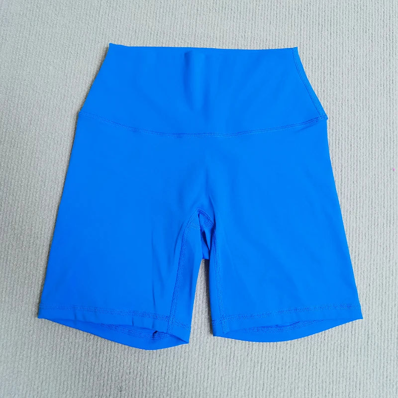Yoga Shorts Solid Color Soft Women Sport Shorts Compression Support Sweat  Comprehensive Training Jog Cycling Internal Pocket