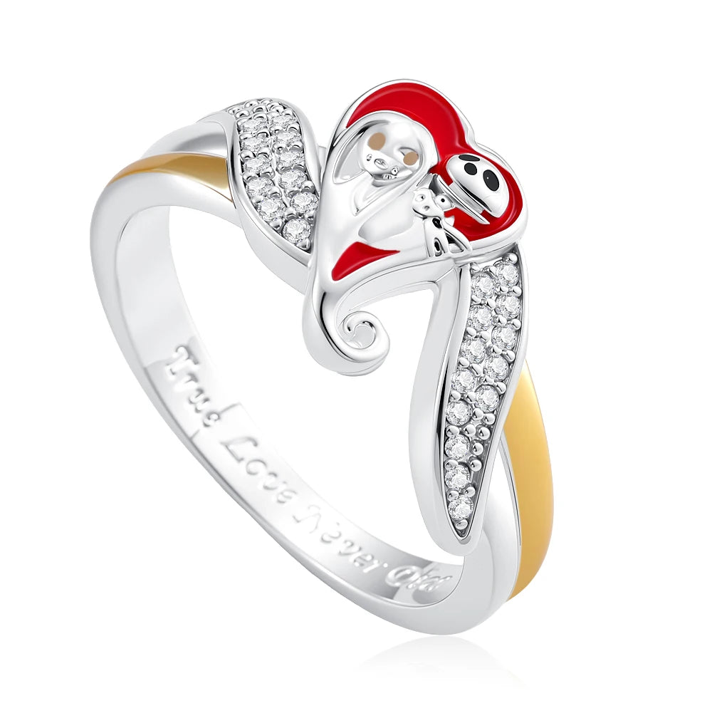 Hot Selling 925 Silver,Square,Bow,Flower,Playing Card Ring,Size 6 7 8 9,Suitable for European Women's Charm Luxury Jewelry Gifts