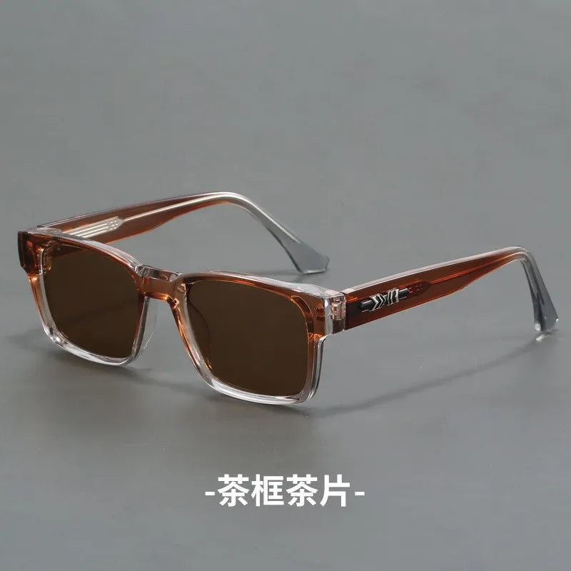 New Men's Advanced Ultra Light Coarse Frame Fashion Square Sunglasses Women Men Trendy Anti Mist Outdoor Driving Shades UV400