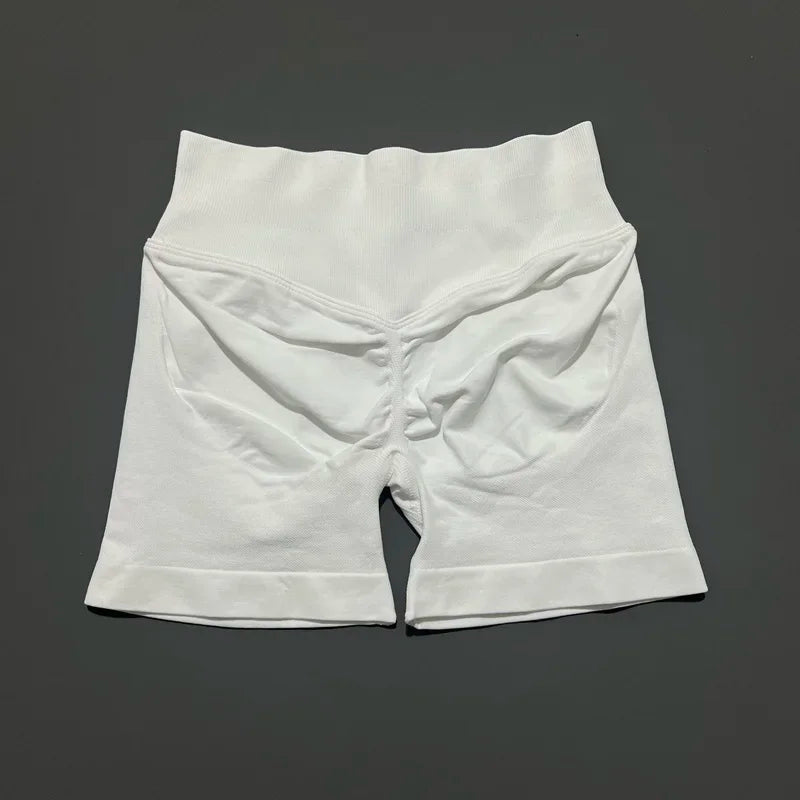 Women Gym Shorts High Waisted Yoga Shorts Fashionable and Sexy Running Fitness Pants Solid Color Yoga Leggings Training Shorts