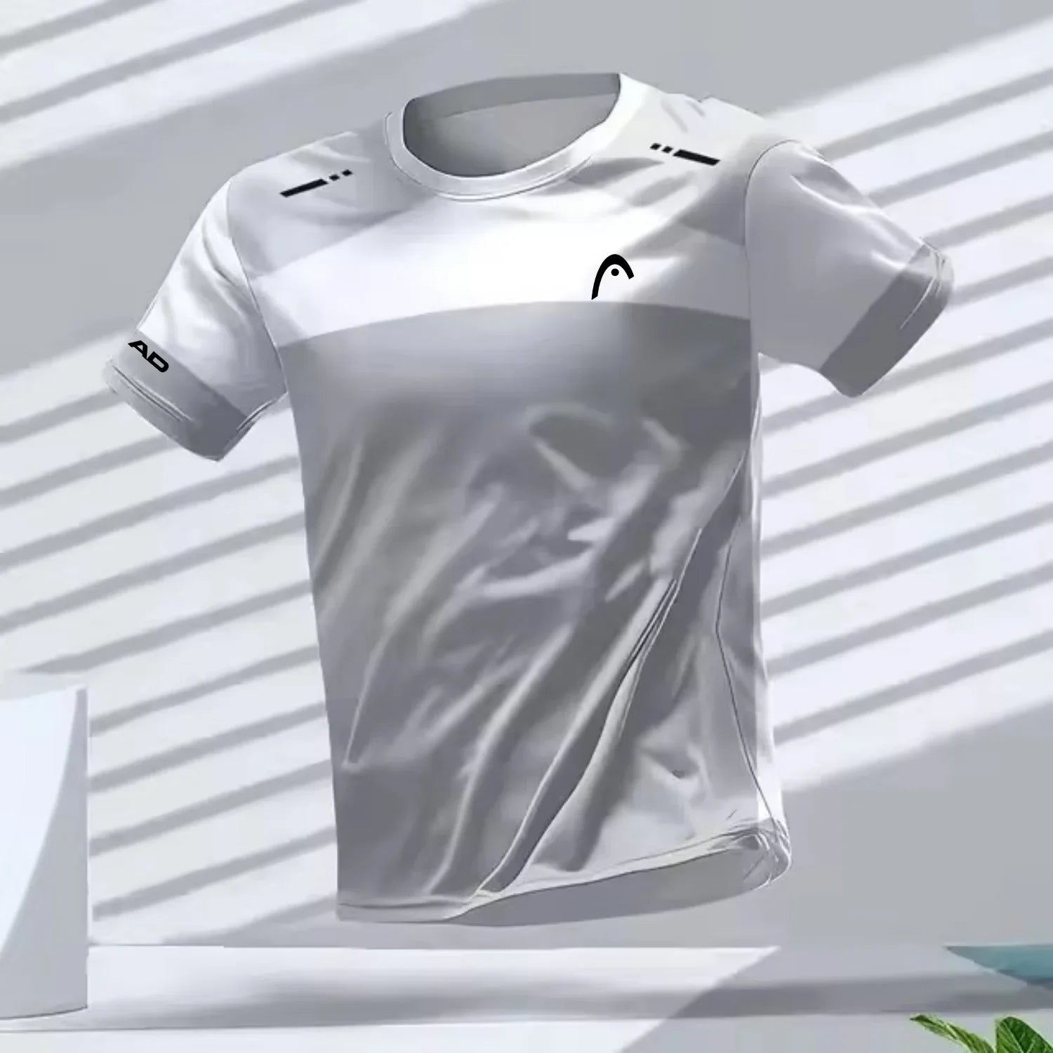 Men's T-shirts Outdoor Sports Running Tees Workout Quick-drying Breathable Round Neck Short Sleeve Casual Fashion Loose Tops