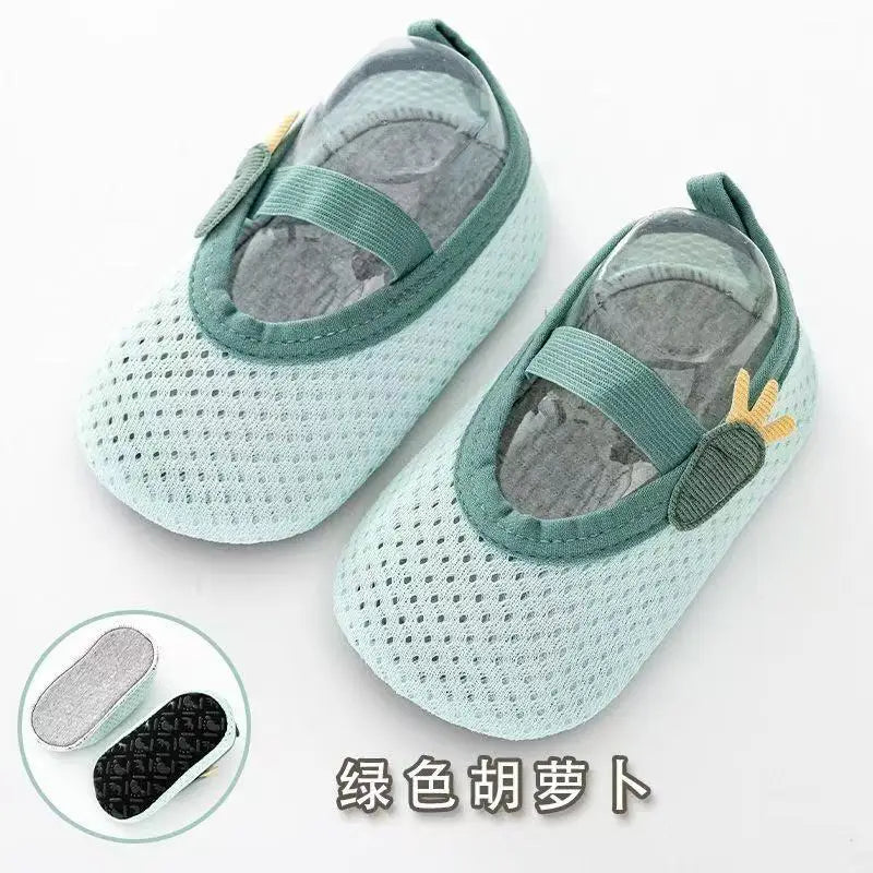B-5 1-3 year old summer thin mesh breathable anti slip baby walking shoes