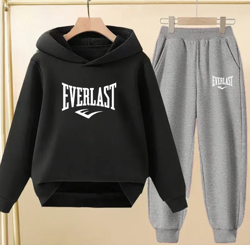 Spring Autumn New Fashion Kids Tracksuits 3-12 Years Boys and Girls Casual Sports Hoodie Tops+pants 2pcs Sets Children Clothes