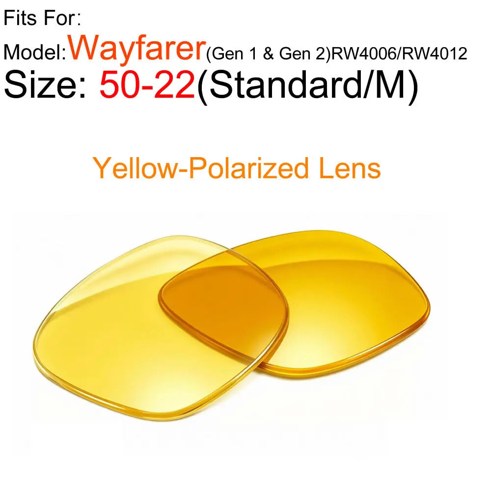 Photochromic &Polarized Replacement Sunglasses Lenses for Ray-Ban Meta Wayfarer RW4006 RW4008 4012 Gen1/2 AR Glasses Accessories