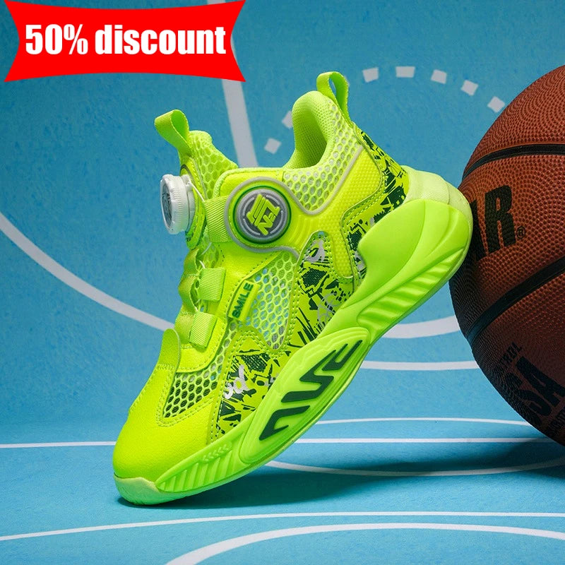 Childrens Sports Shoes Fashionable Lightweight Summer New Comfortable Sports Tennis Shoes Anti Slip Rebound School Jogging Shoes