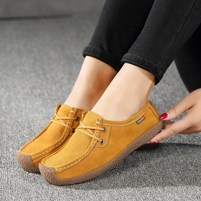 Lightweight Casual Shoes Women's Oversized  Breathable Elegant Comfortable and Non Slip in Summer Round Toe Flat Shoes for Girls