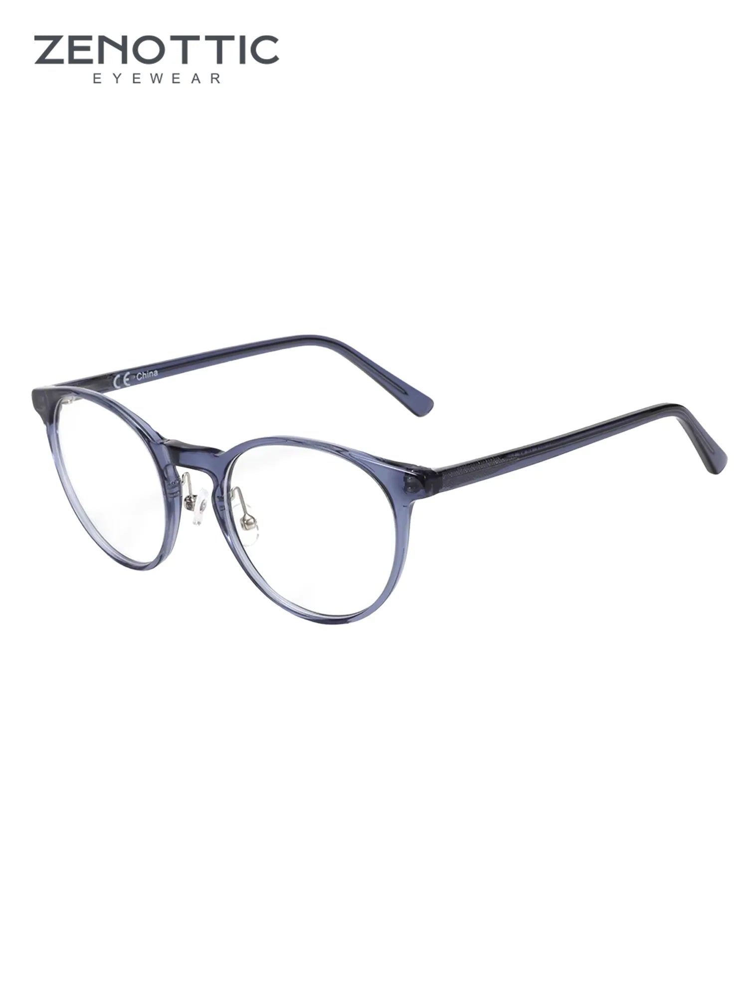 ZENOTTIC Fashion Round Optical Prescription Eyeglasses Frames for Men Women Ultralight All Day Comfort Spectacle Frame