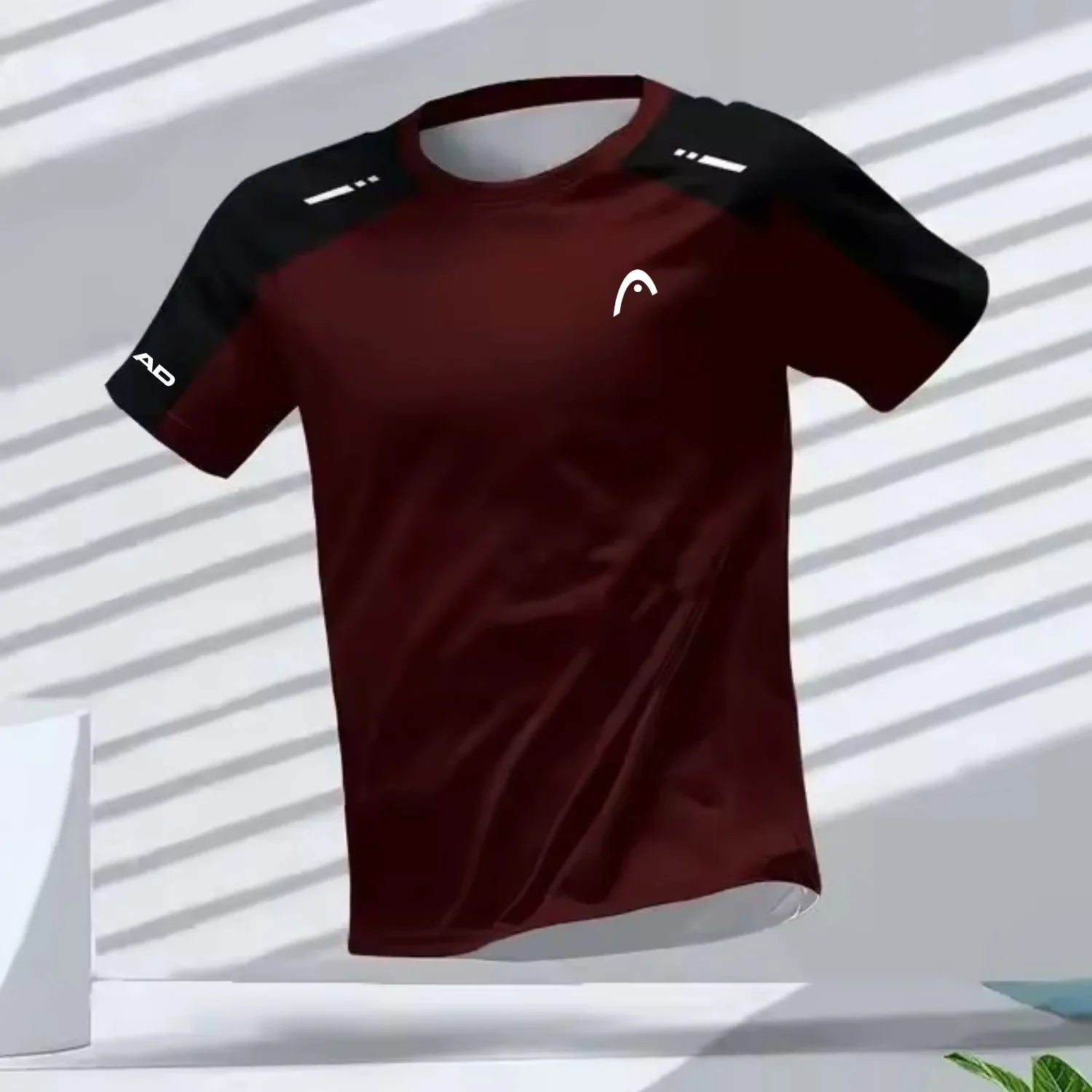 Men's T-shirts Outdoor Sports Running Tees Workout Quick-drying Breathable Round Neck Short Sleeve Casual Fashion Loose Tops