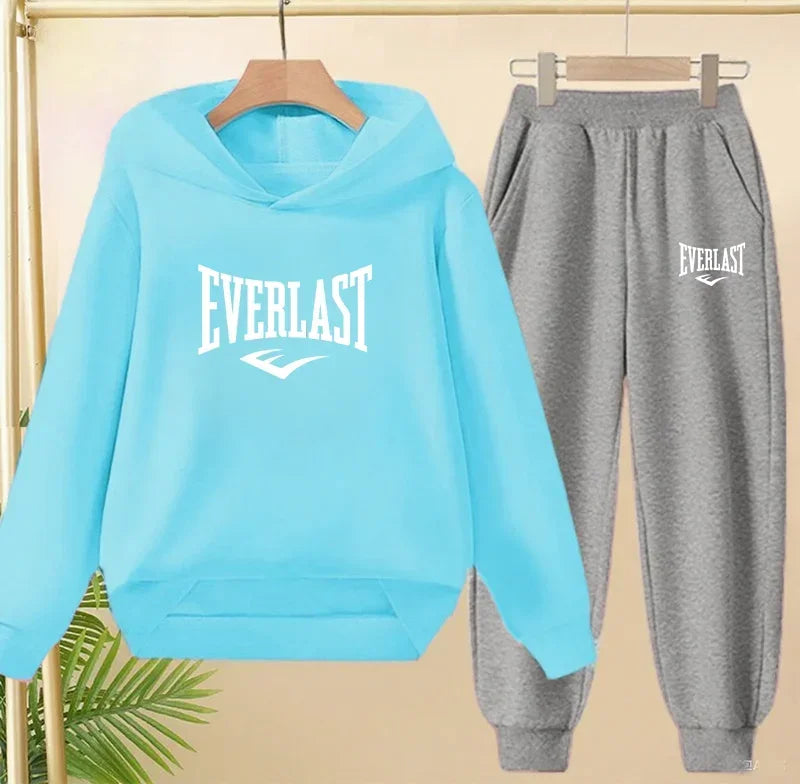 Spring Autumn New Fashion Kids Tracksuits 3-12 Years Boys and Girls Casual Sports Hoodie Tops+pants 2pcs Sets Children Clothes