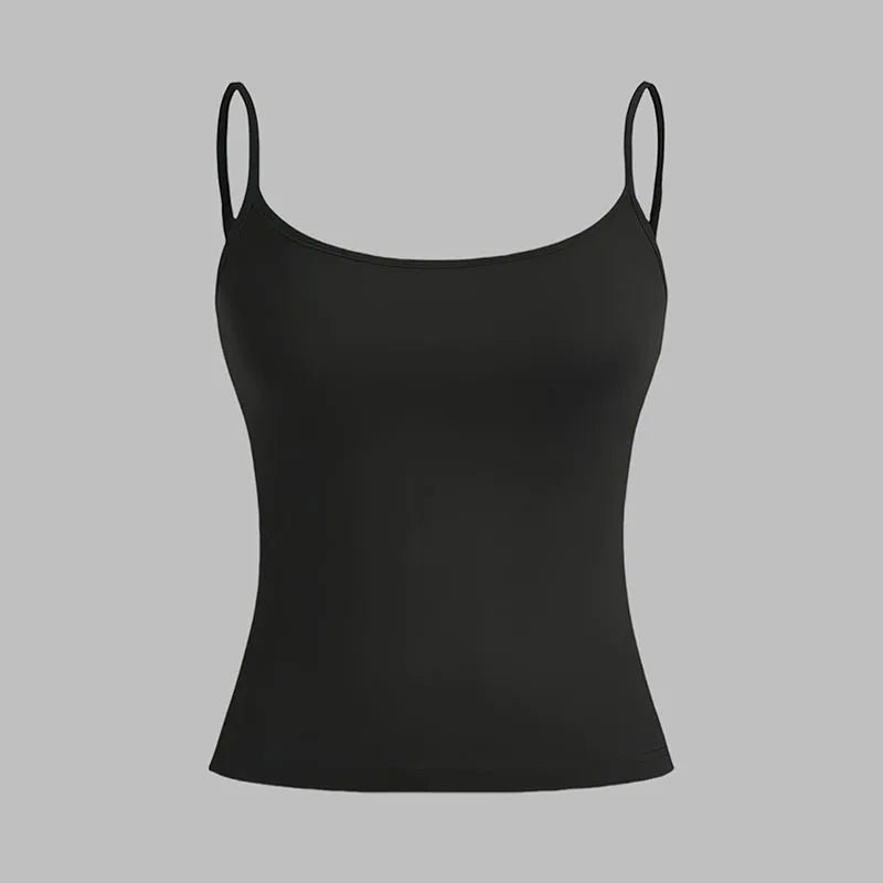 Summer New Style Elegant And Simple Easy-Matching Pink Camisole Women's Fashion Sexy Backless Top