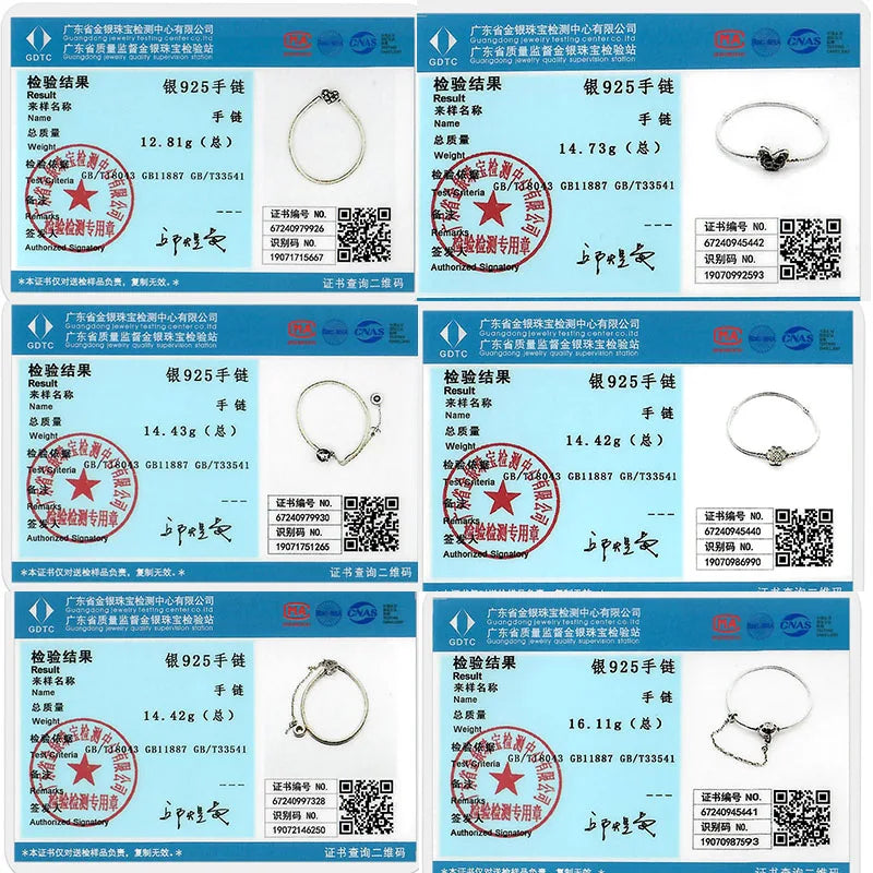 Bracelet 17-20CM Love Heart Original 925 Sterling Silver Charm Bracelet Pave Zirconia Bracelet for Women DIY Charm Jewelry Gifts