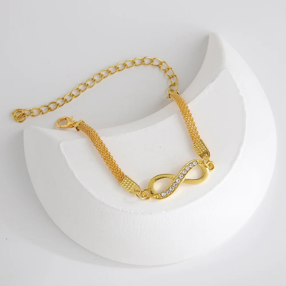 Elegant Vintage Chic Jewelry Set Including Pendant Necklaces,Twisted C-Hoop Earrings,Gold Color Rings,Bracelet ,Daily Outfits