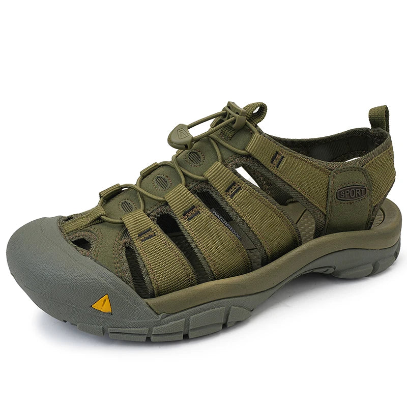 Men's Casual Mesh Outdoor Beach Sandals Fashion Light Breathable Shoe for Men Anti-slip Waterproof Sandal Man Comfortable Shoes