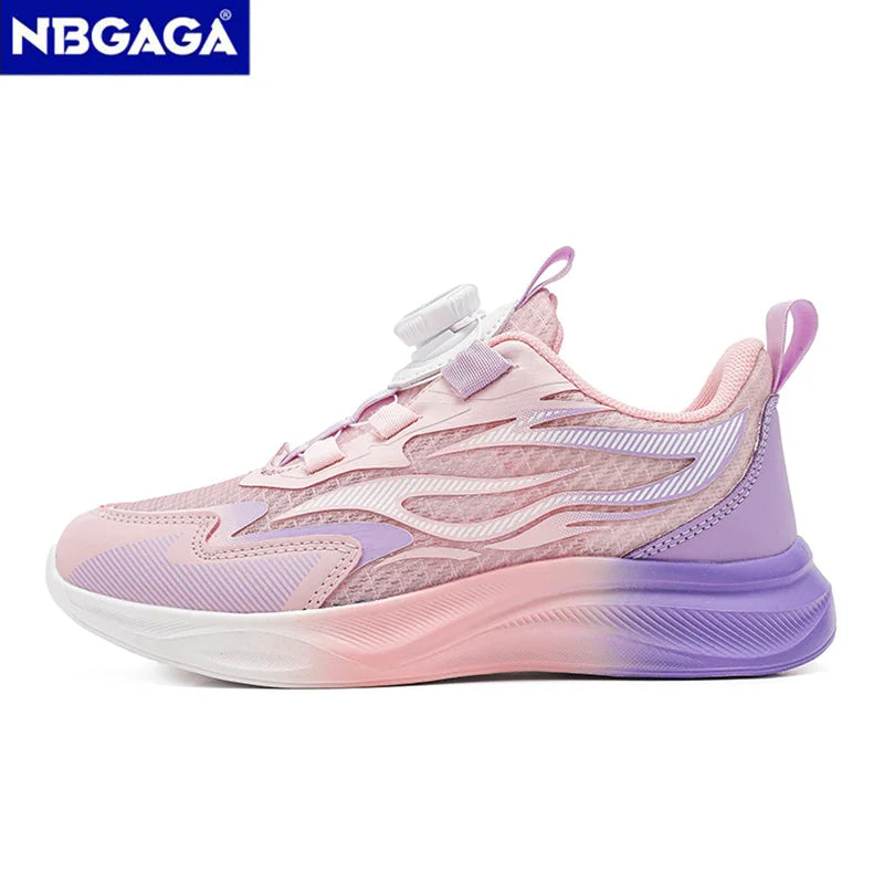 Children's Girls Breathable Summer Sport Shoes Lightweight Kids Sport Running Non Slip Outdoor Fashion Walking Footwear